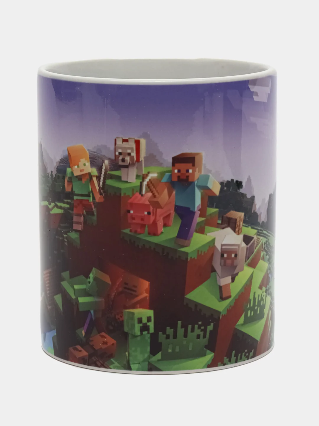 Зелёный хаки кружка сувенирная, с принтом Minecraft, в подарочной коробке