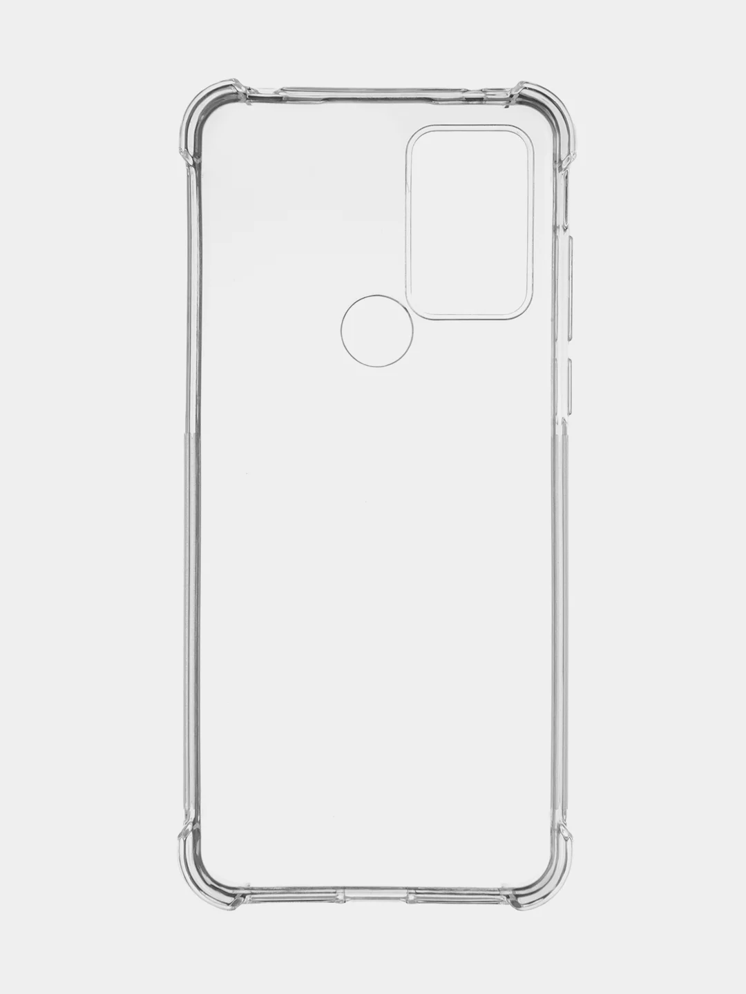 Прозрачный противоударный чехол для TCL 30E / 30 SE / 305 силиконовый BROSCORP с усиленными углами