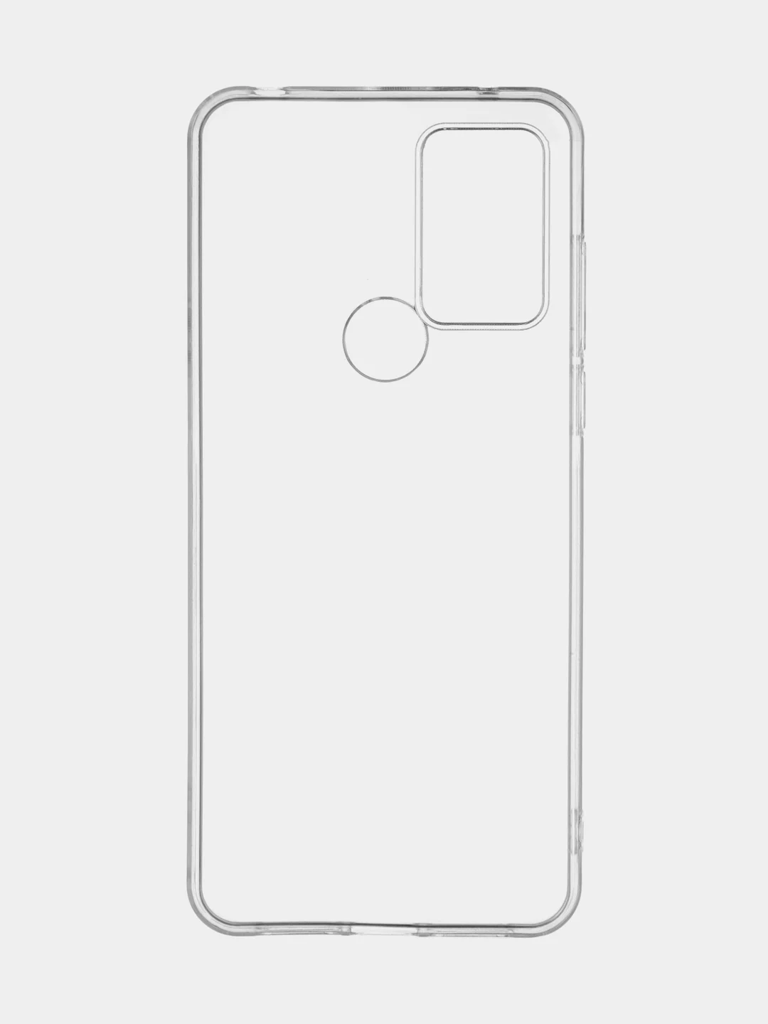 Прозрачный чехол для TCL 30E/TCL 30 SE/TCL 305, 30/30 5G/30+ силиконовый BROSCORP с защитой камер