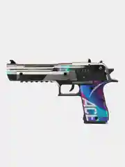 Синий деревянный пистолет-резинкострел Desert Eagle Ace (Дигл Айс)