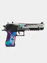 Синий деревянный пистолет-резинкострел Desert Eagle Ace (Дигл Айс)