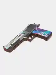 Синий деревянный пистолет-резинкострел Desert Eagle Ace (Дигл Айс)