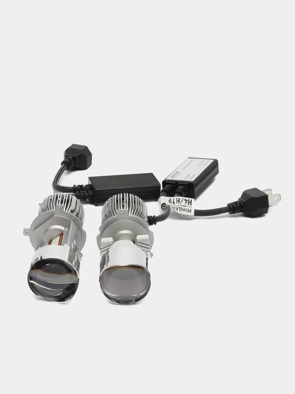 Лампы светодиодные MTF Mini Lens H4/H19, 12/24V, 5500K, Expert