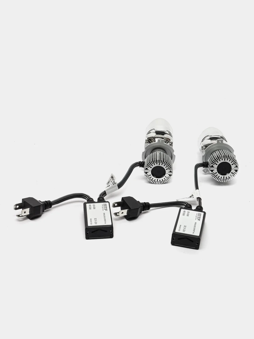 Лампы светодиодные MTF Mini Lens H4/H19, 12/24V, 5500K, Expert