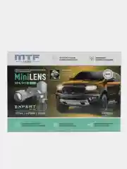 Лампы светодиодные MTF Mini Lens H4/H19, 12/24V, 5500K, Expert
