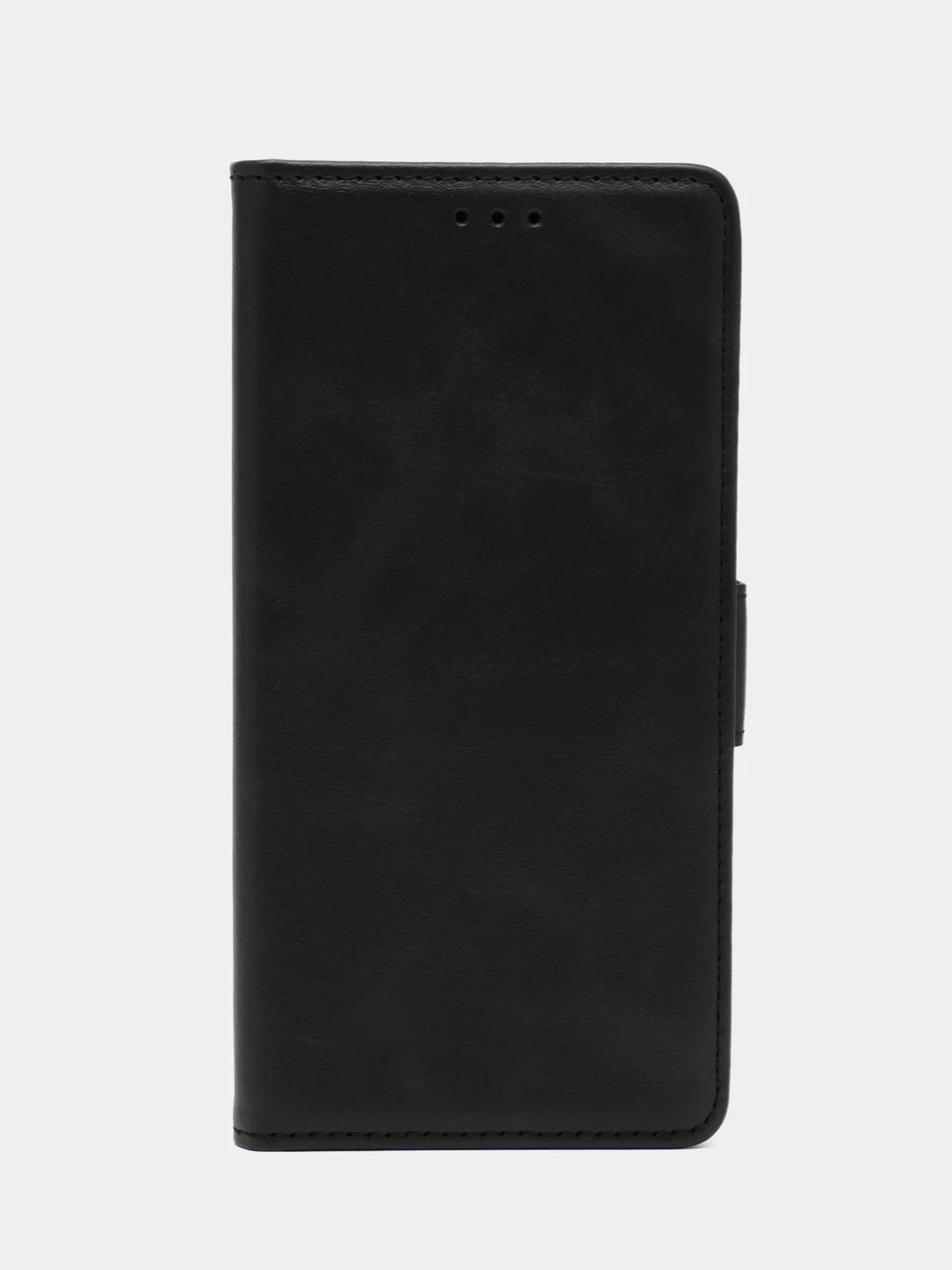 Черный чехол-книжка на Oppo A18/Oppo A38 4G ( Оппо А18/Оппо А38 4G) с боковым магнитом