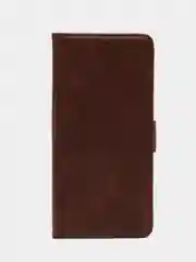 Коричневый чехол книжка для Redmi 13 C (Редми 13 С), с боковым магнитом