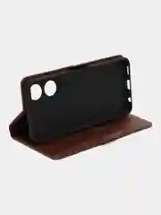 Коричневый чехол-книжка для Oppo A78 4G ( Оппо А78 4G) с боковым магнитом