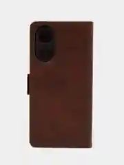 Коричневый чехол-книжка для Oppo A78 4G ( Оппо А78 4G) с боковым магнитом