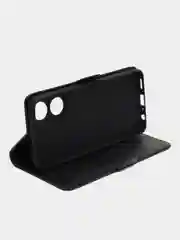 Черный чехол-книжка для Oppo A78 4G ( Оппо А78 4G) с боковым магнитом