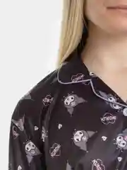 Черный женская домашняя пижама Куроми, Hello Kitty, костюм 2 в 1