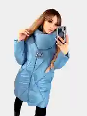 Куртка женская зимняя, длинный и теплый пуховик