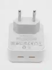 Блок питания для зарядки телефона с двойным входом type c 35W / для Samsung, Xiomi, Apple
