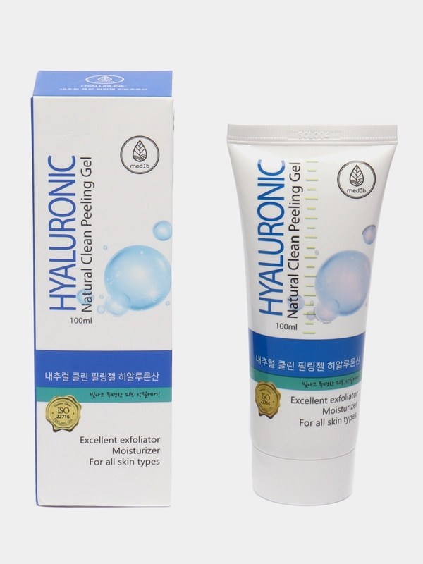 Пилинг-гель MedB "Natural Clean Peeling Gel Hyaluronic", с гиалуроновой кислотой