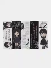 Набор .Закладка для книг и учебников Wednesday Addams