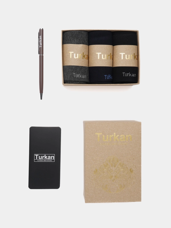 Носки мужские Turkan "Дракон", ароматизированные, ручка в комплекте, 3 штуки в упаковке