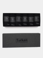 Носки Turkan (Туркан) мужские, хлопок, черного цвета, 6 штук в упаковке