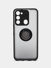 Противоударный чехол с кольцом для Tecno Spark GO 2022 / Spark 8C