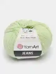 Мятный пряжа YarnArt Jeans, 50г/160 м (55% хлопок, 45%акрил), комплект из 2 мотков