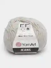 Серый пряжа YarnArt Jeans, 50г/160 м (55% хлопок, 45%акрил), комплект из 2 мотков