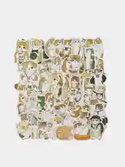 Оранжевый наклейки-стикеры котики мемы, 50 штук. Стикерпак с котиками и собачками, скрапбукинг. Таро