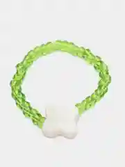 Кольцо из бисера с клевером из ракушки