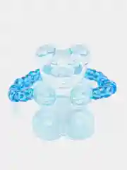 Кольцо из бисера, с мишкой