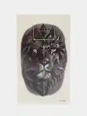 Тёмно-зелёный временная переводная татуировка, 10,5 х 6 см