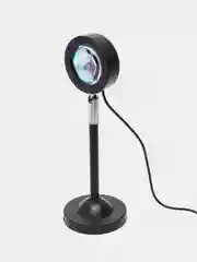 Угольный ночник-светильник с пультом, USB, LED, RGB, фоновая подсветка на 16 цветов, лампа закат