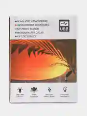 Угольный ночник-светильник с пультом, USB, LED, RGB, фоновая подсветка на 16 цветов, лампа закат