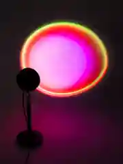 Угольный ночник-светильник с пультом, USB, LED, RGB, фоновая подсветка на 16 цветов, лампа закат