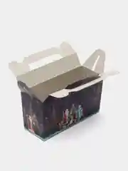 Горчичный новогодняя коробка, складывающаяся, для подарков. 180 х 65 х 100 мм, 160 х 80 х 65 мм