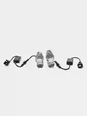 Белый автомобильные светодиодные линзованные лампы H4 mini Bi-Led с СТГ, 6000К, 12-24V, 2 шт