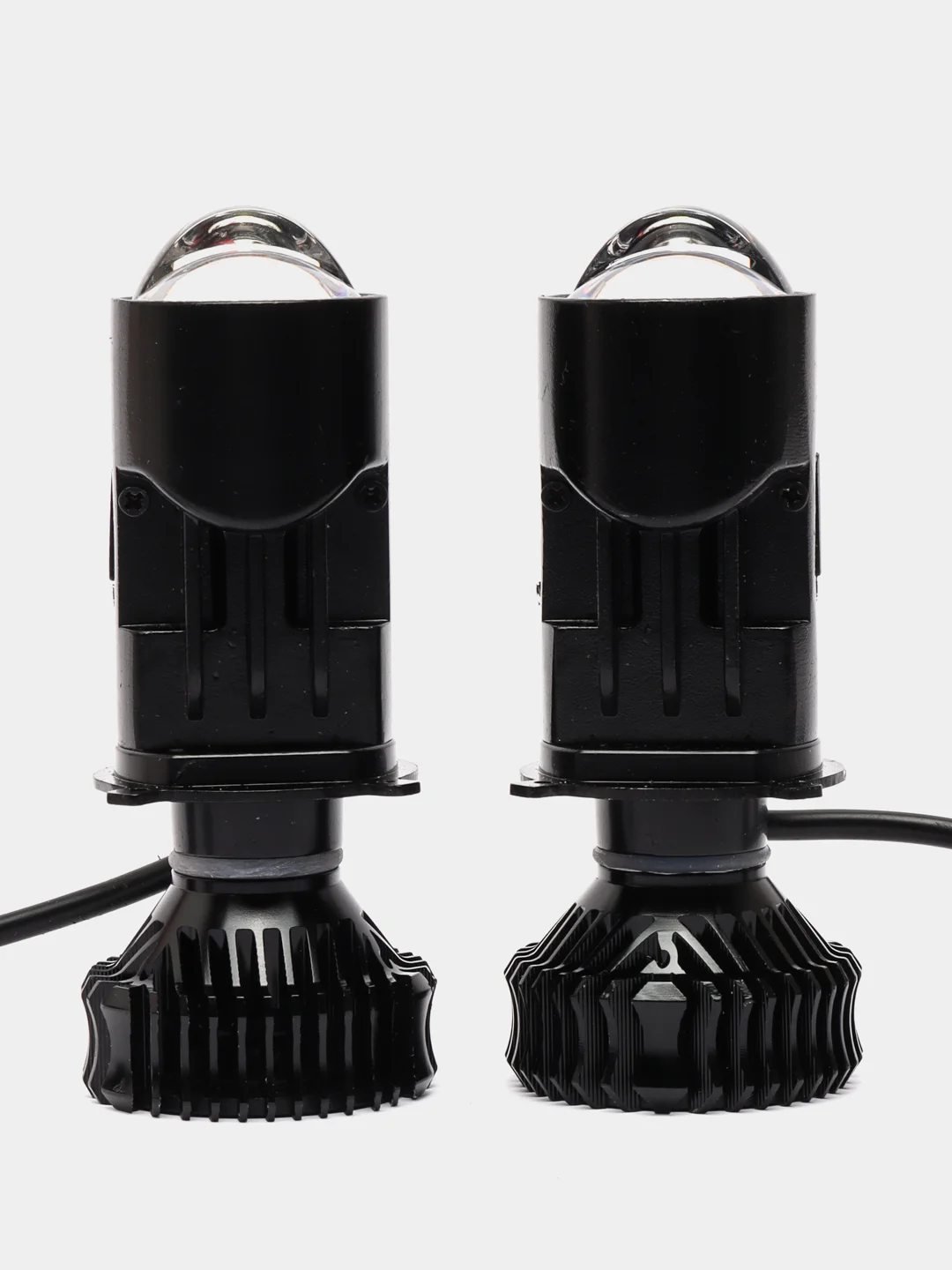Белый мини bi-led лампы линзы H4 Premium New Bright 5500К с линзой дальнего света