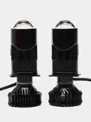 Белый мини bi-led лампы линзы H4 Premium New Bright 5500К с линзой дальнего света