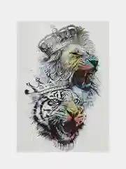 Темно-синий временная переводная татуировка, 21 х 15 см
