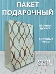 Бирюзовый пакет бум. 31*40*12см RQ-777L