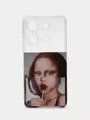 Багровый силиконовый чехол для Infinix NOTE 30, с принтом, с рисунком Инфиникс Ноут 30