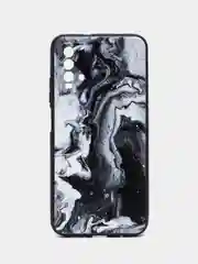 Хаки силиконовый чехол для Xiaomi Redmi 9T (Сяоми Редми 9Т), с принтом, с рисунком