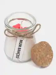 Коралловый свеча ручной работы, в баночке