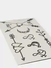 Коралловый временные татуировки