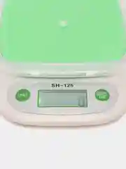 Зеленый кухонные весы с чашей