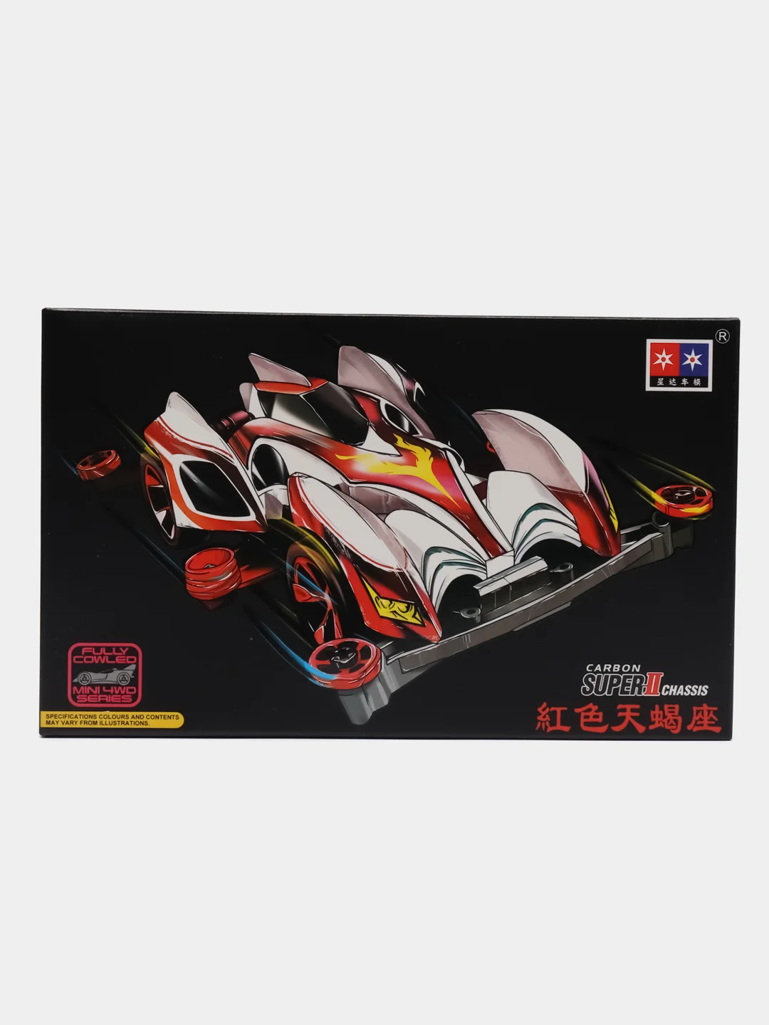 Белый модель гоночного автомобиля Magnum Daxing 1/32, мини 4WD, с шасси AR/FMA