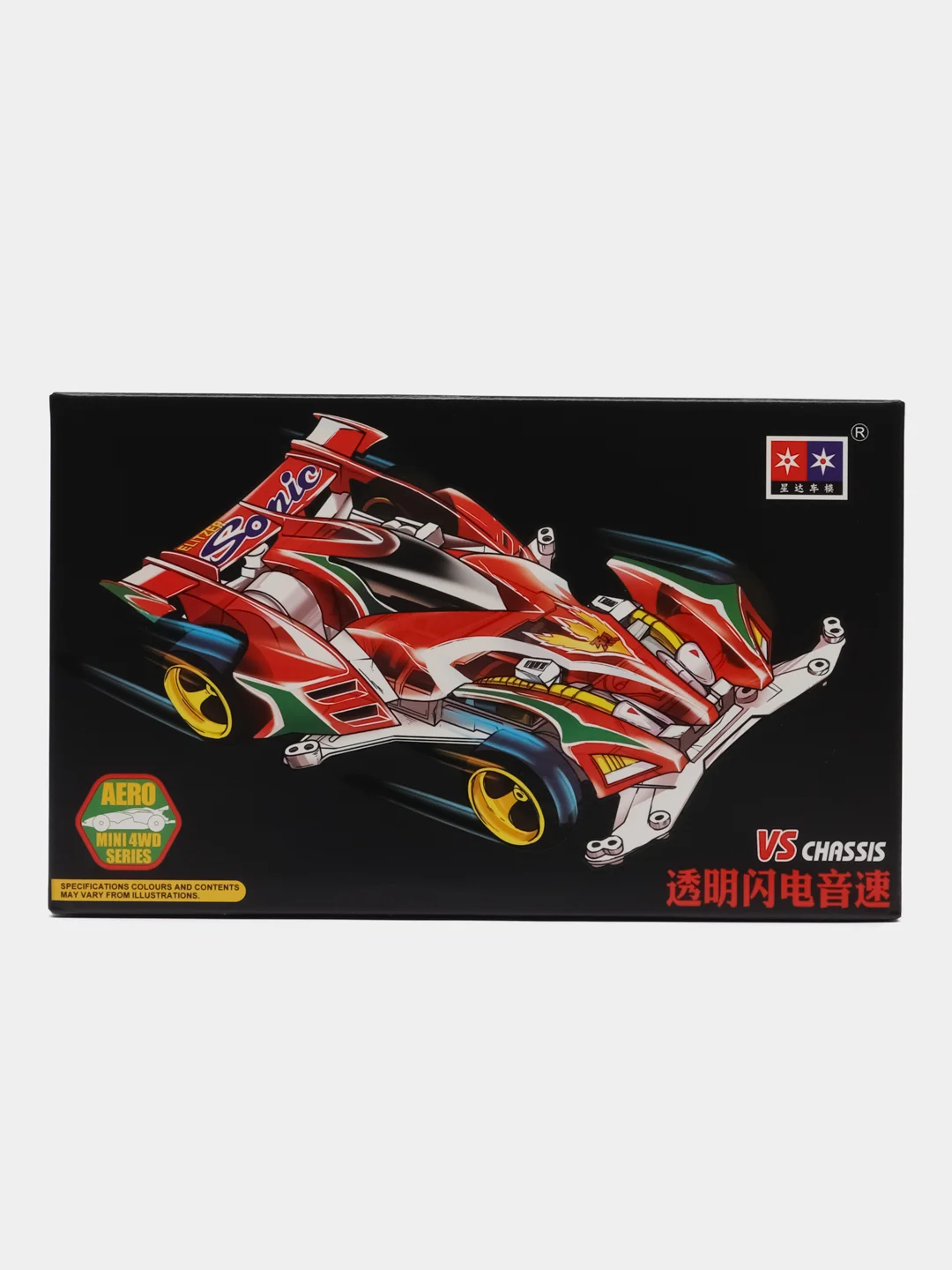 Вишнёвый модель гоночного автомобиля Magnum Daxing 1/32, мини 4WD, с шасси AR/FMA