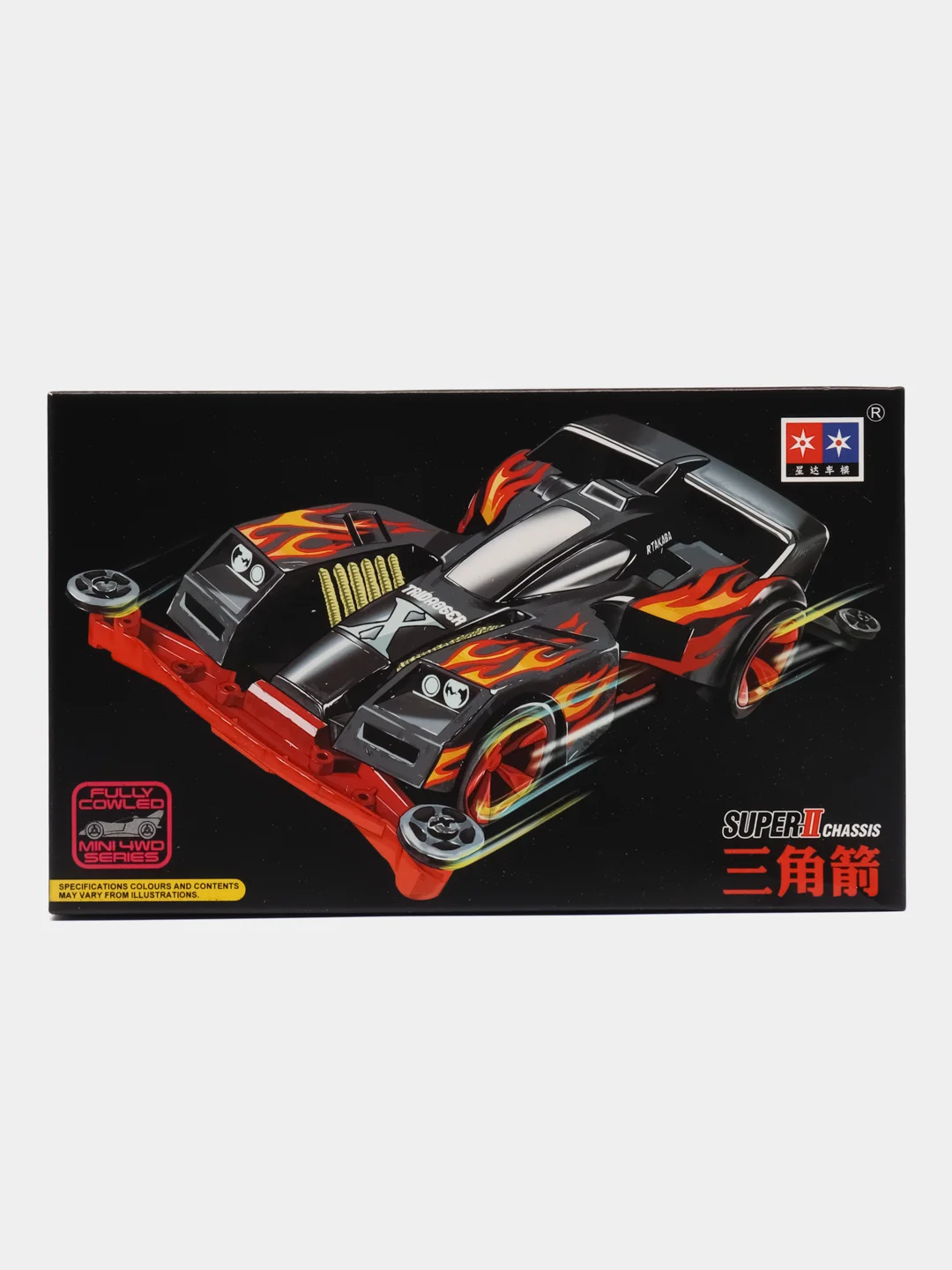 Черный модель гоночного автомобиля Magnum Daxing 1/32, мини 4WD, с шасси AR/FMA