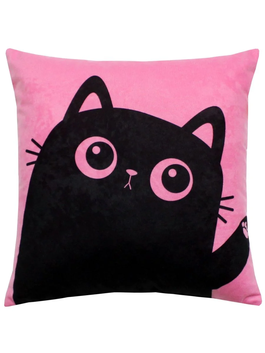 Розовый подушка декоративная MEOW SPIDER 35х35