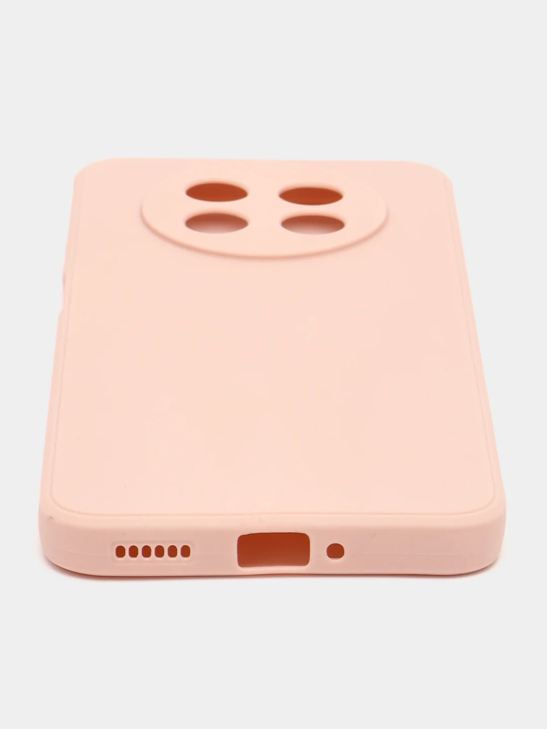 Розовый силиконовый чехол для HUAWEI nova Y91 (Хуавей нова у91), прозрачный