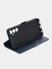 Синий чехол-книжка Samsung Galaxy A05S 4G (Самсунг Гэлекси A05S) с боковым магнитом