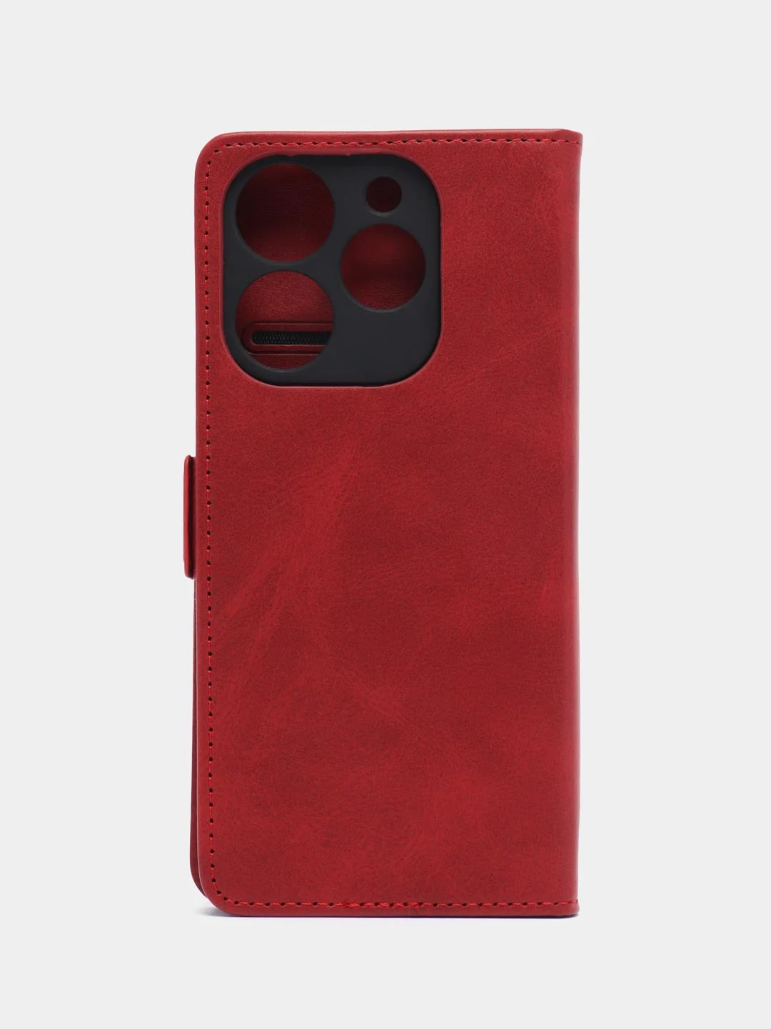 Красный чехол-книжка Tecno Spark 10 Pro (Техно Спарк 10 Про), с боковым магнитом