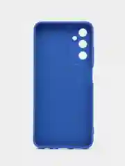 Синий чехол силиконовый Samsung Galaxy A05S (Самсунг Галакси А05S) с защитой камер